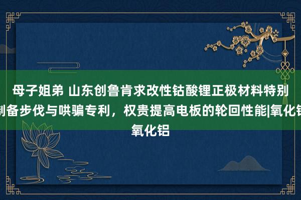 母子姐弟 山东创鲁肯求改性钴酸锂正极材料特别制备步伐与哄骗专利，权贵提高电板的轮回性能|氧化铝