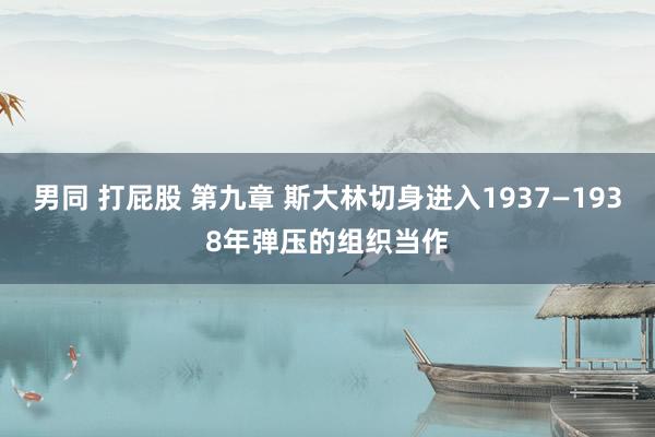 男同 打屁股 第九章 斯大林切身进入1937—1938年弹压的组织当作